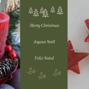 Carte Noël rectangle