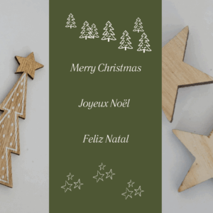 Carte de Noël 2025 rectangle