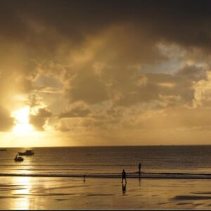 Coucher du Soleil, Brésil, carte carrée
