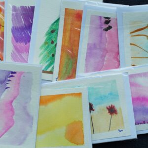 Aquarelle Cartes A6  x 12